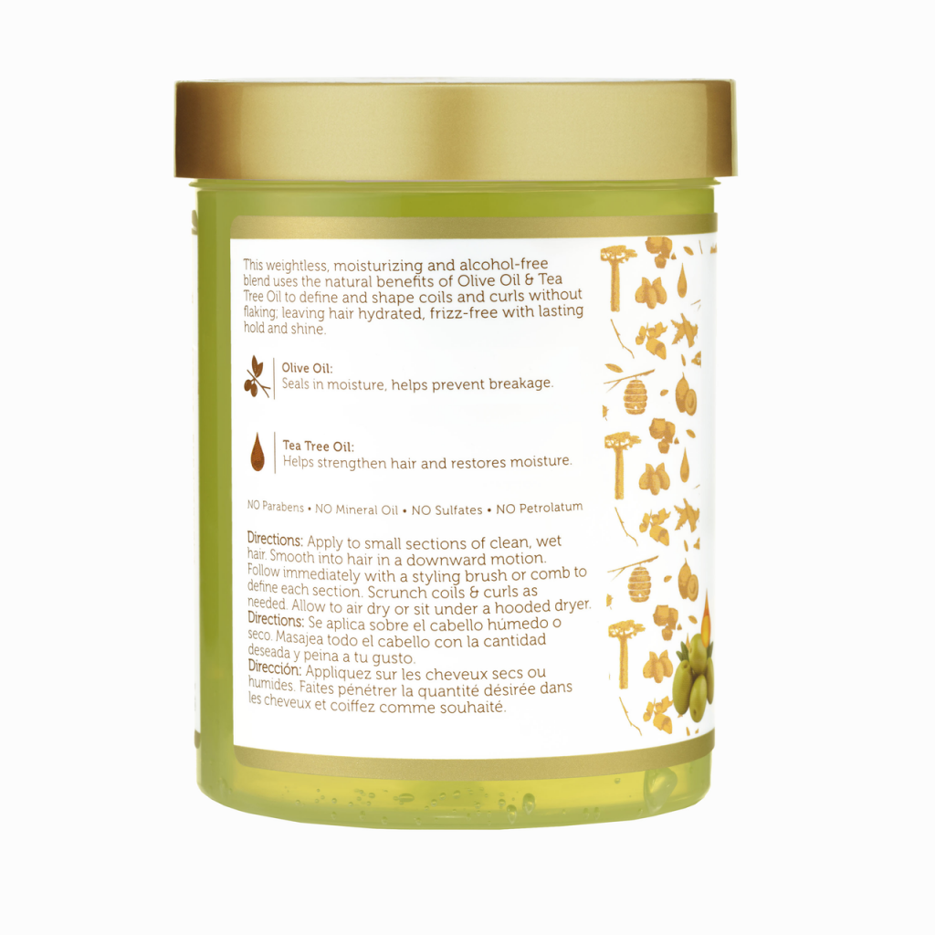 African pride olive and tea tree oil max hold gel (510gram)