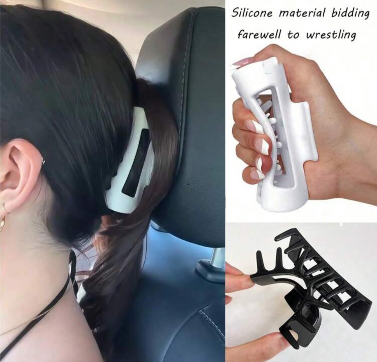 Flexible hair clip by flip clip