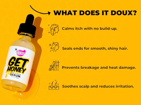The doux get honey hair and scalp serum