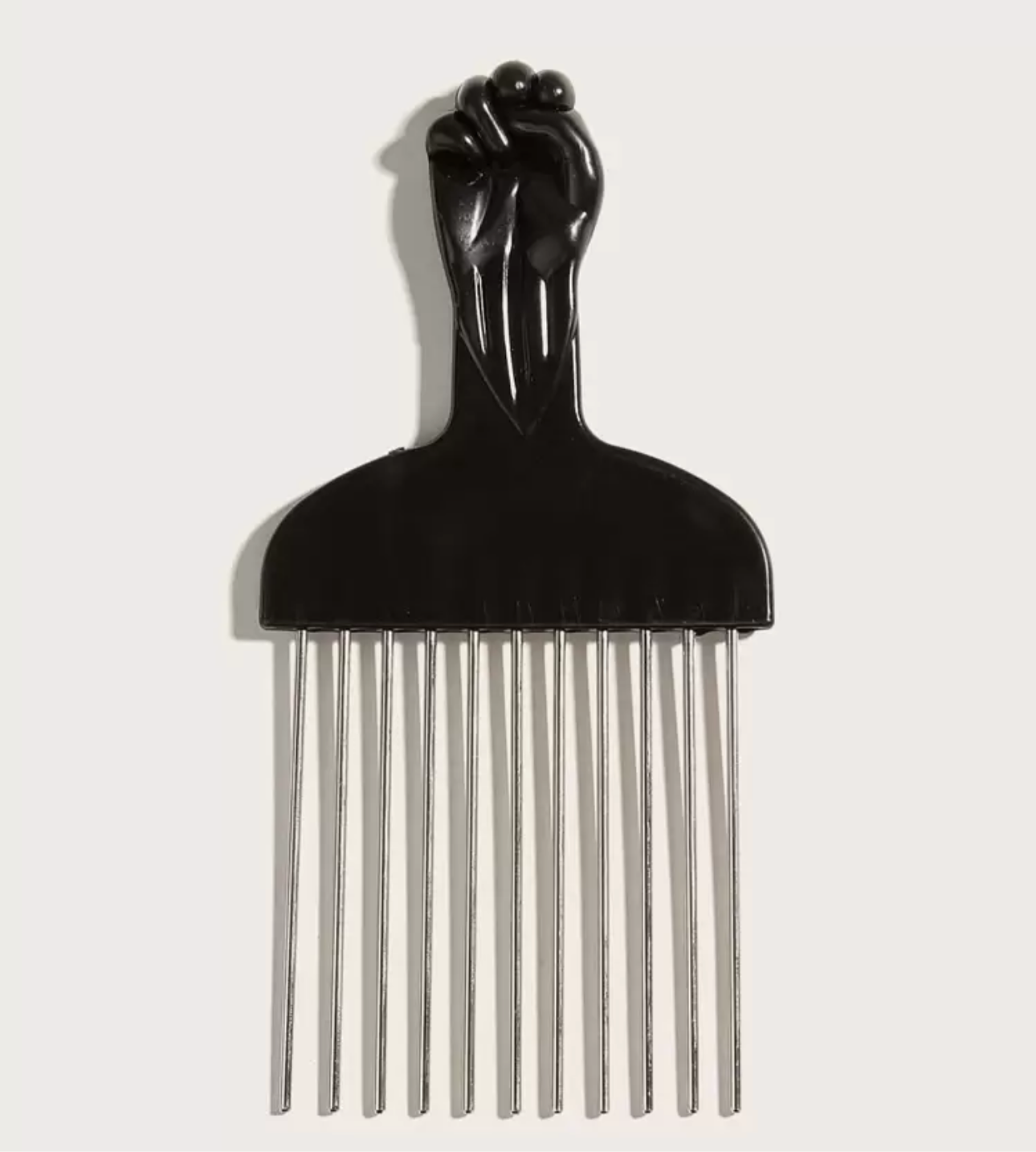 Metal hair pick