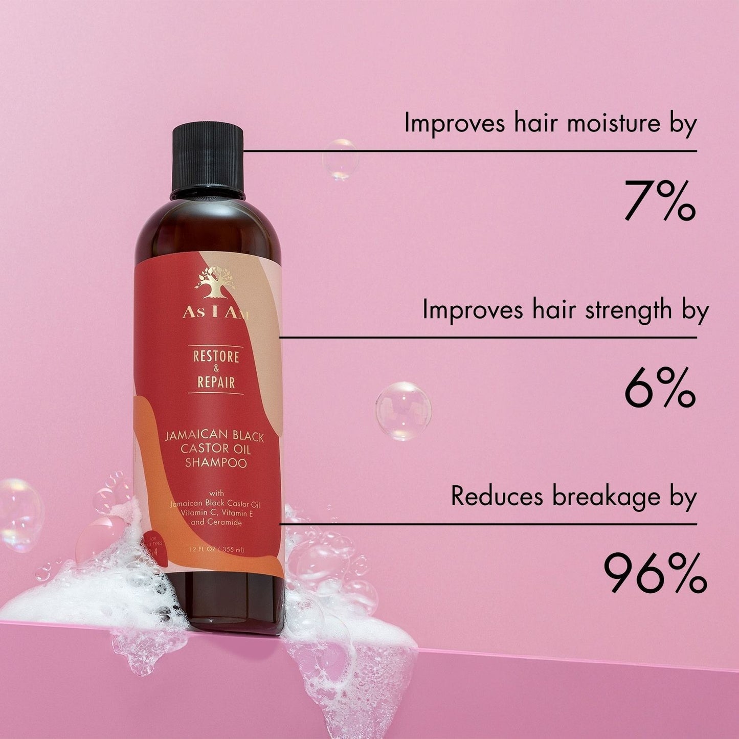 As i am black Jamaican castor oil shampoo