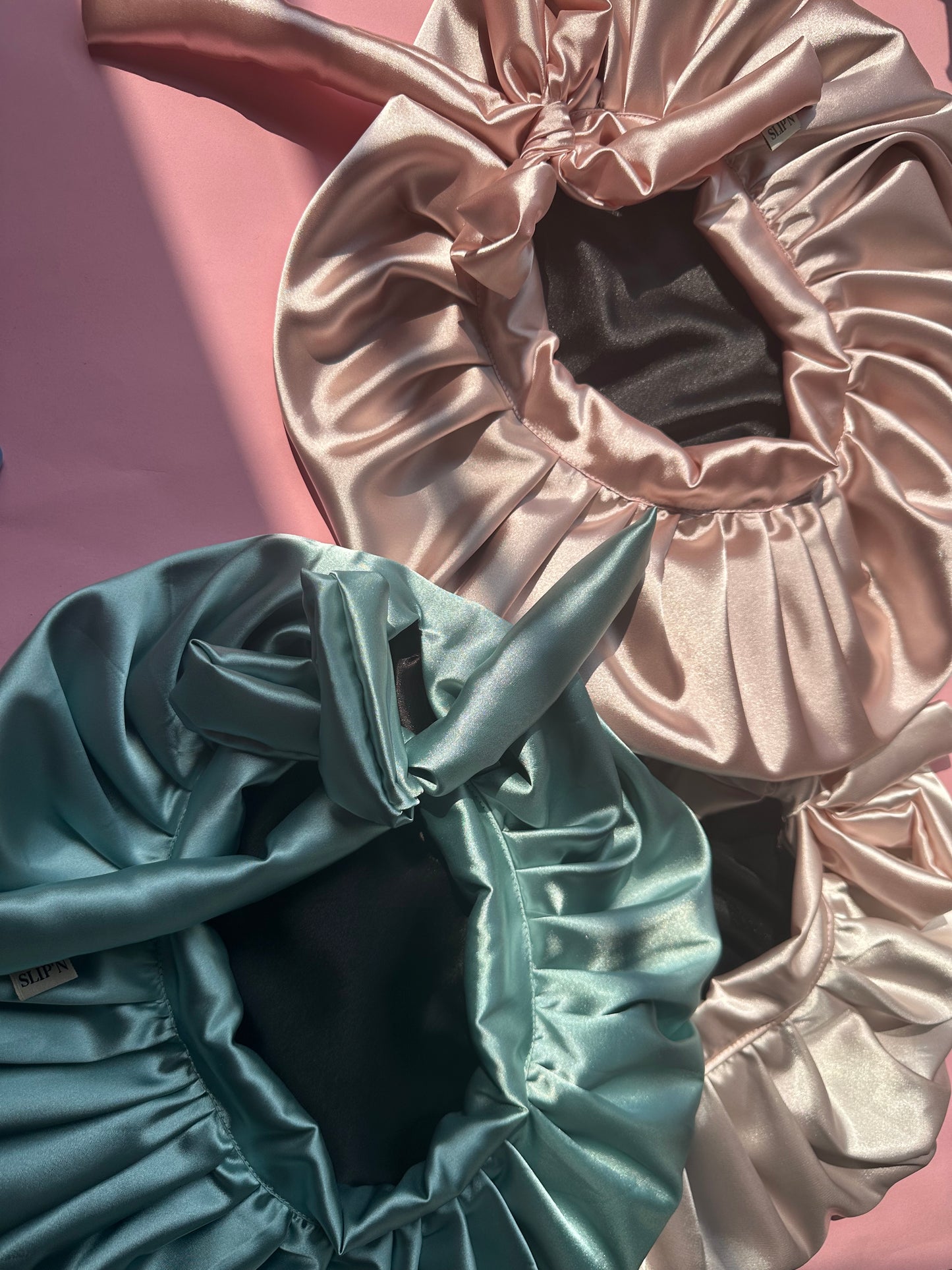 African style silky satin bonnet