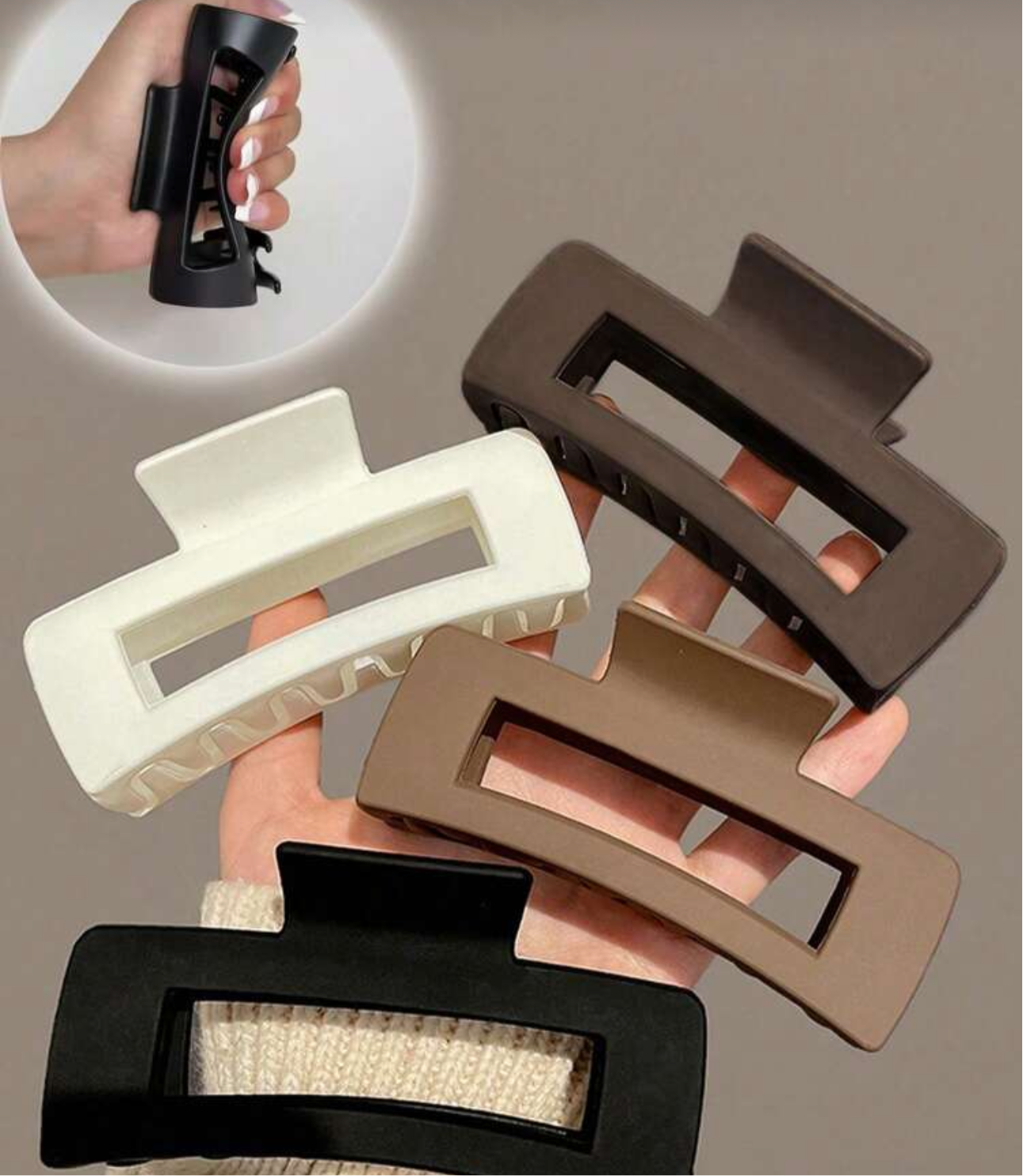 Flexible hair clip by flip clip