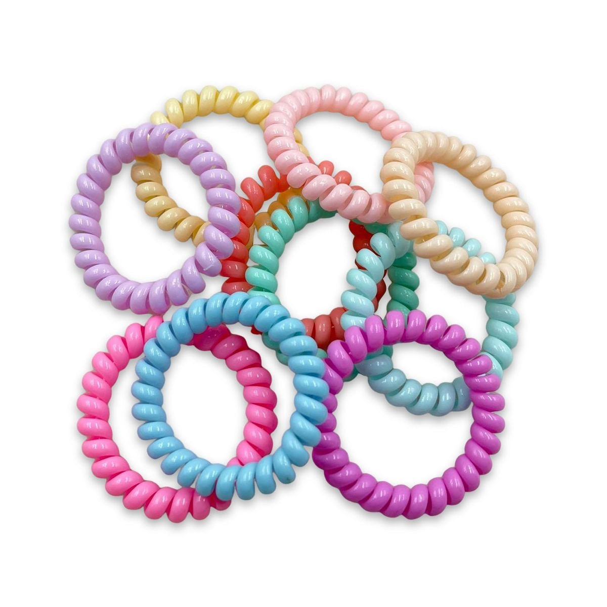 Large spiral ties (set of 3)