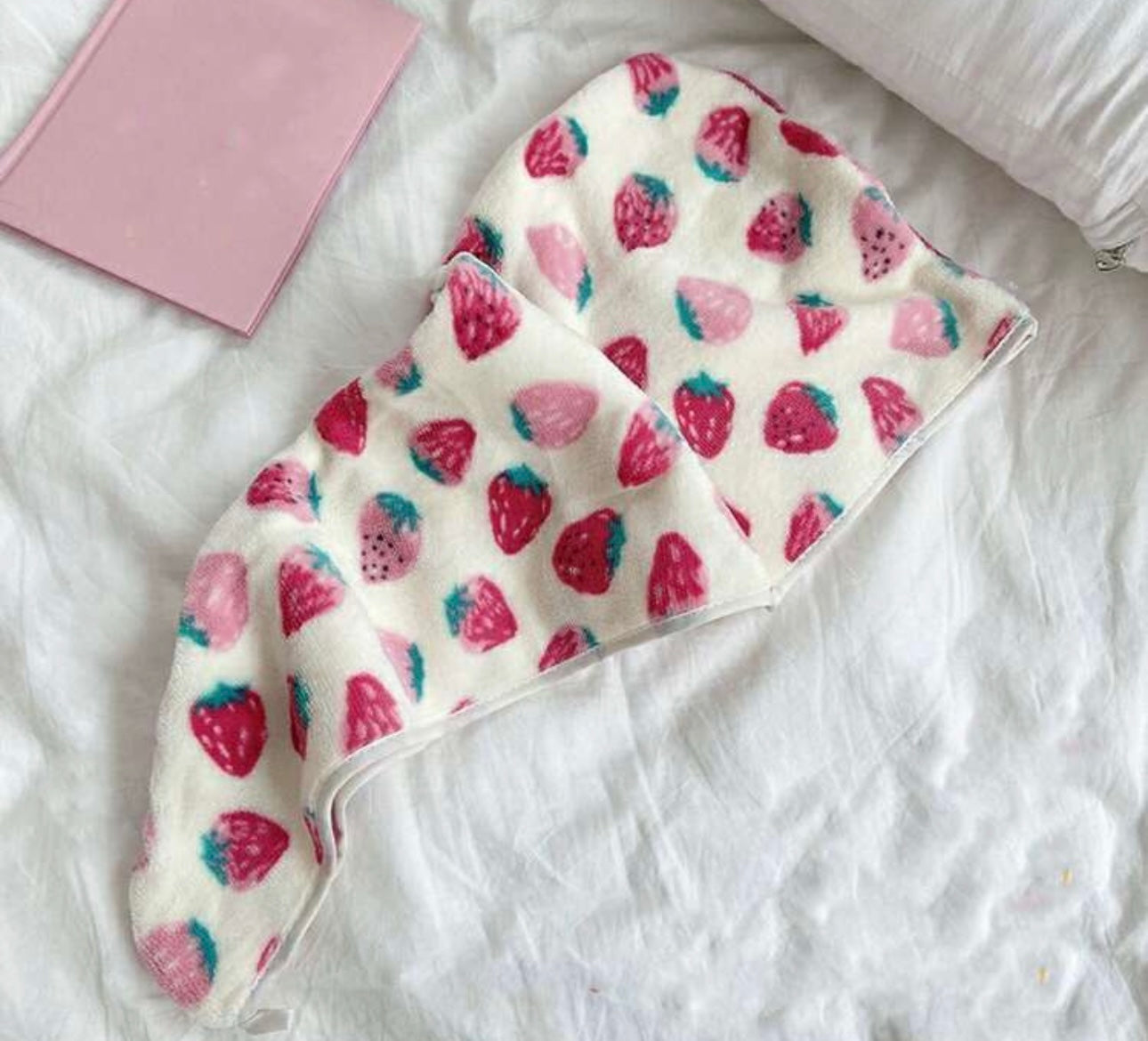 Strawberry twist microfiber towel