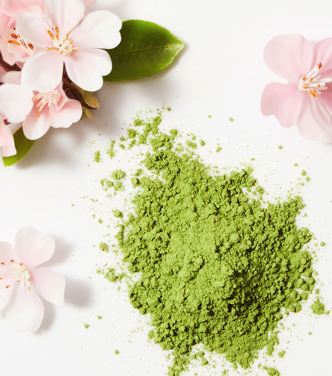 Not your mother’s matcha and wild apple blossom mask