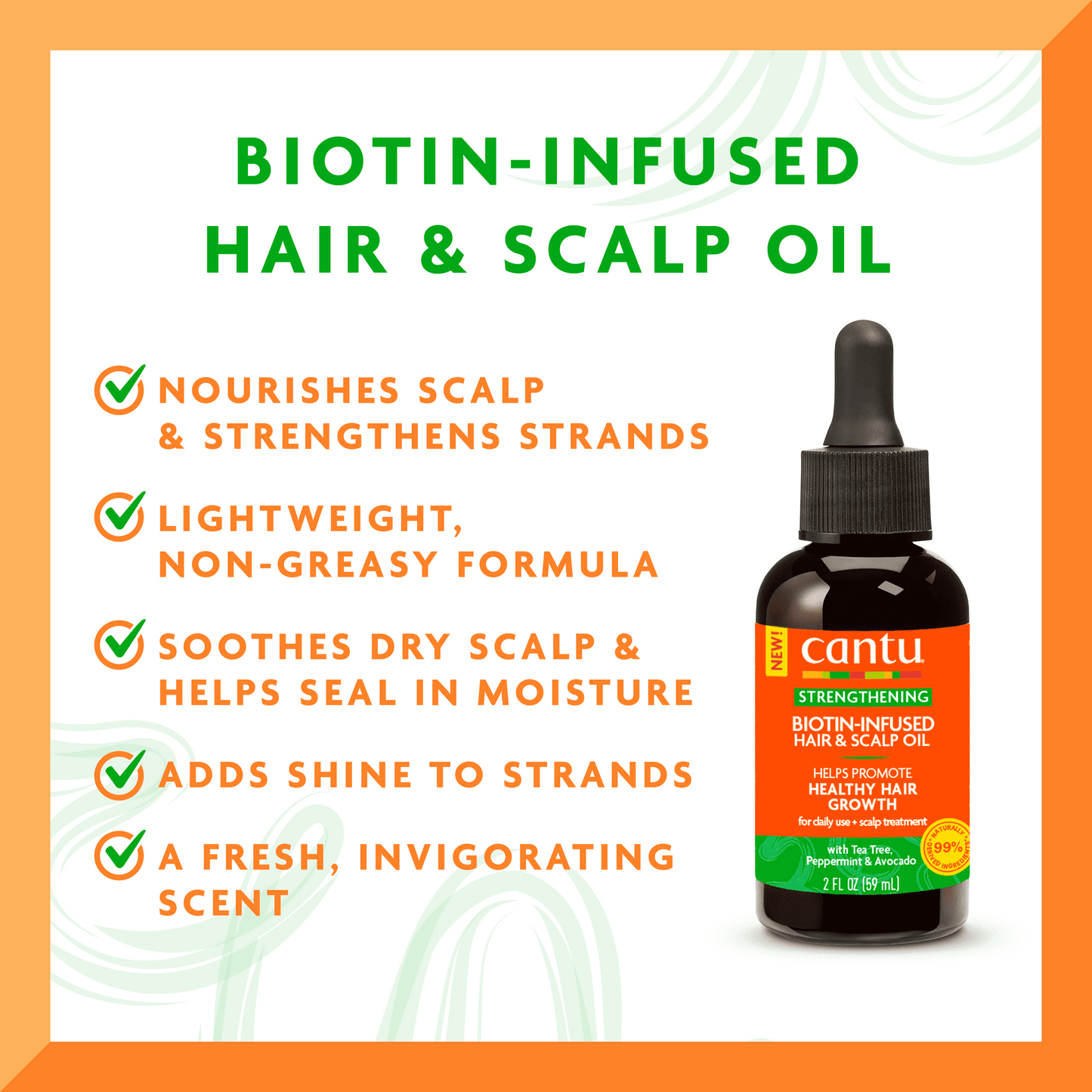 Cantu biotin infused hair and scalp oil