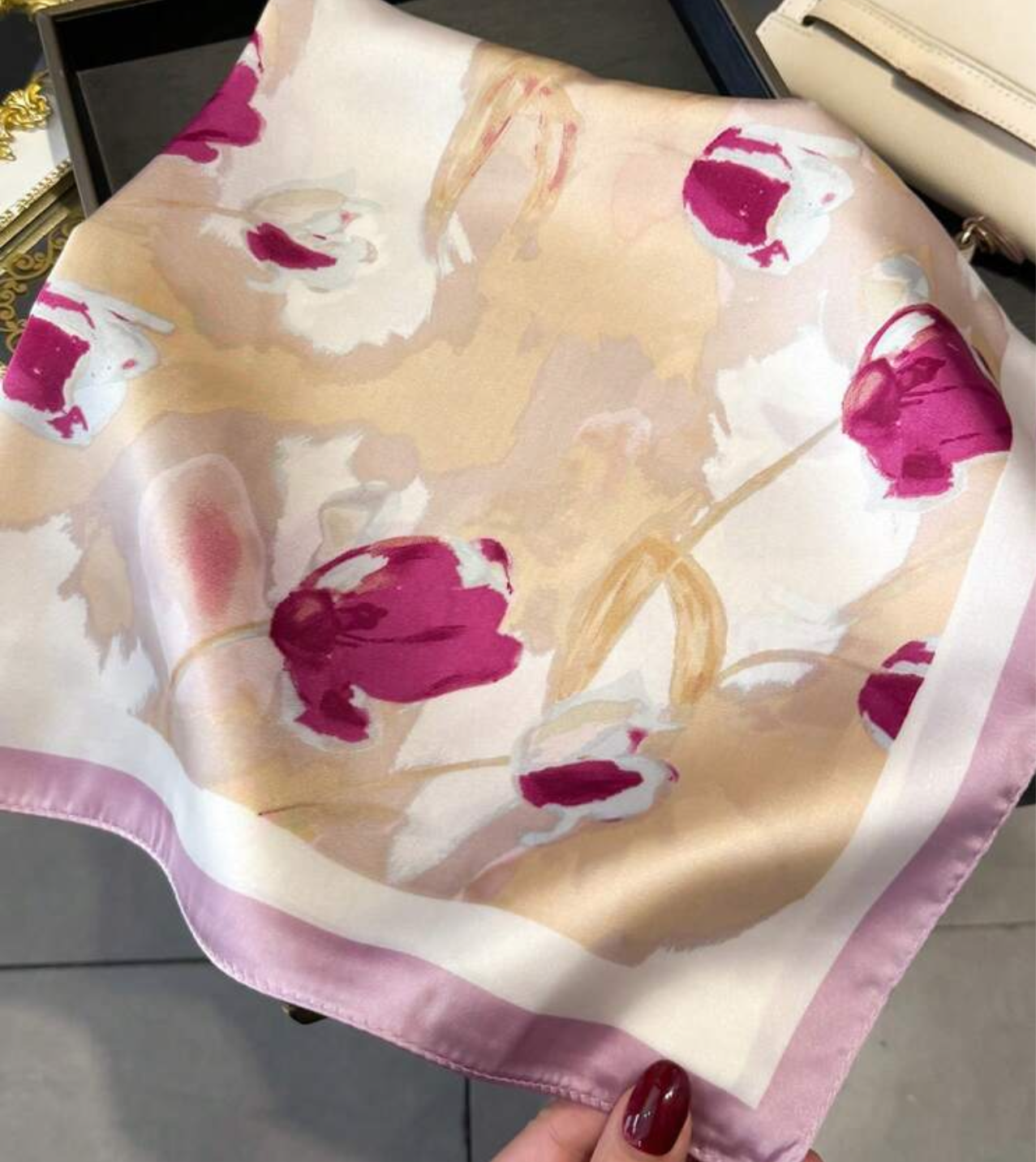 Satin scarf