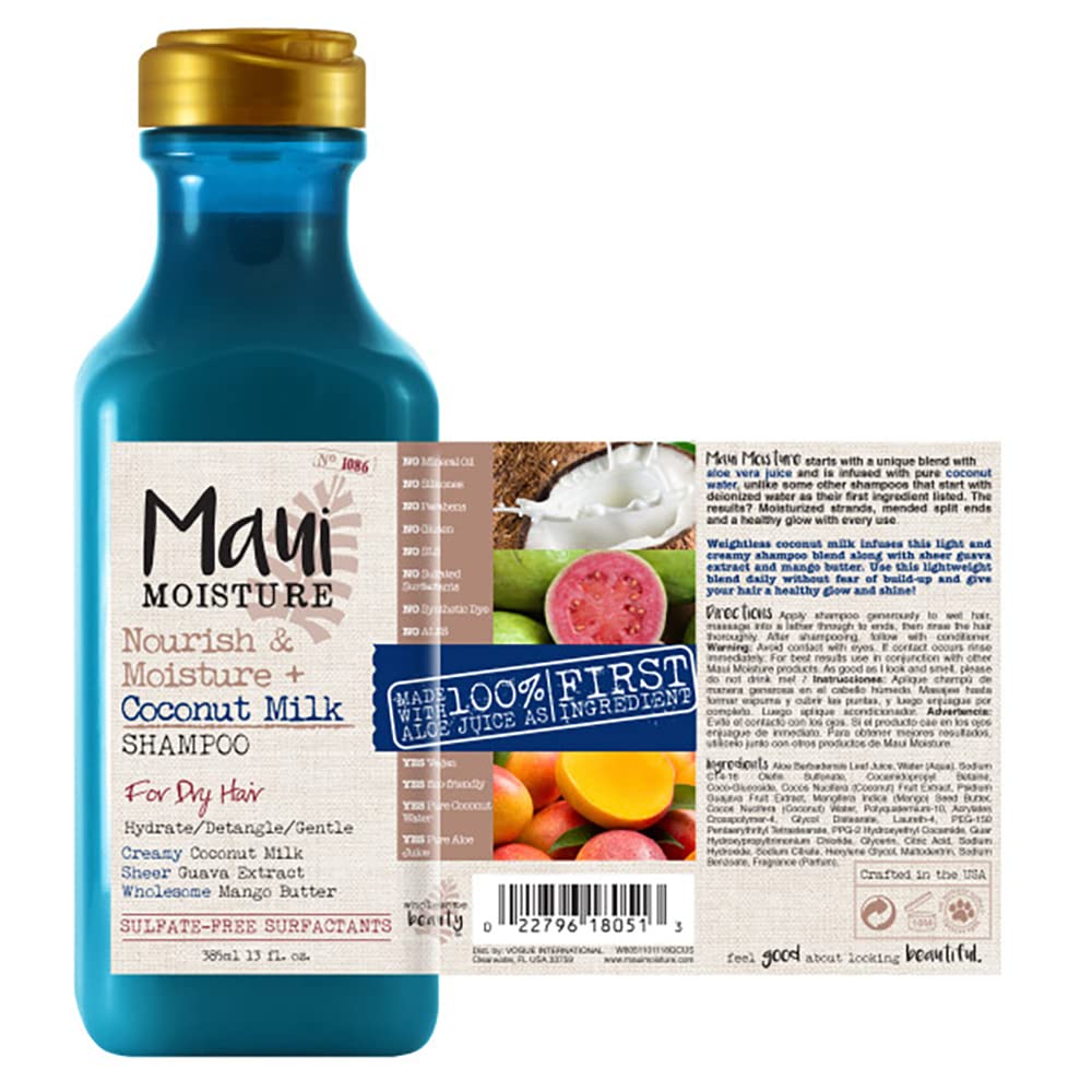 Maui coconut milk shampoo