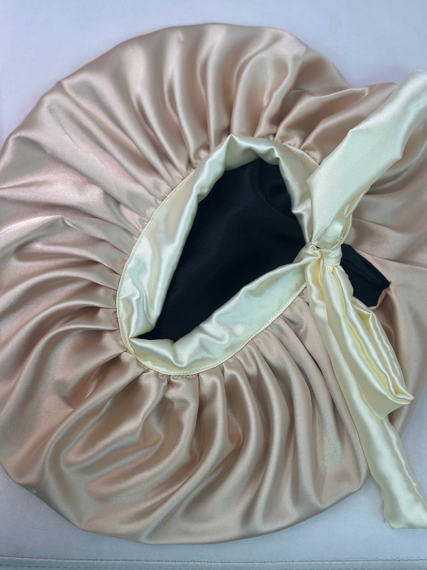 African style silky satin bonnet