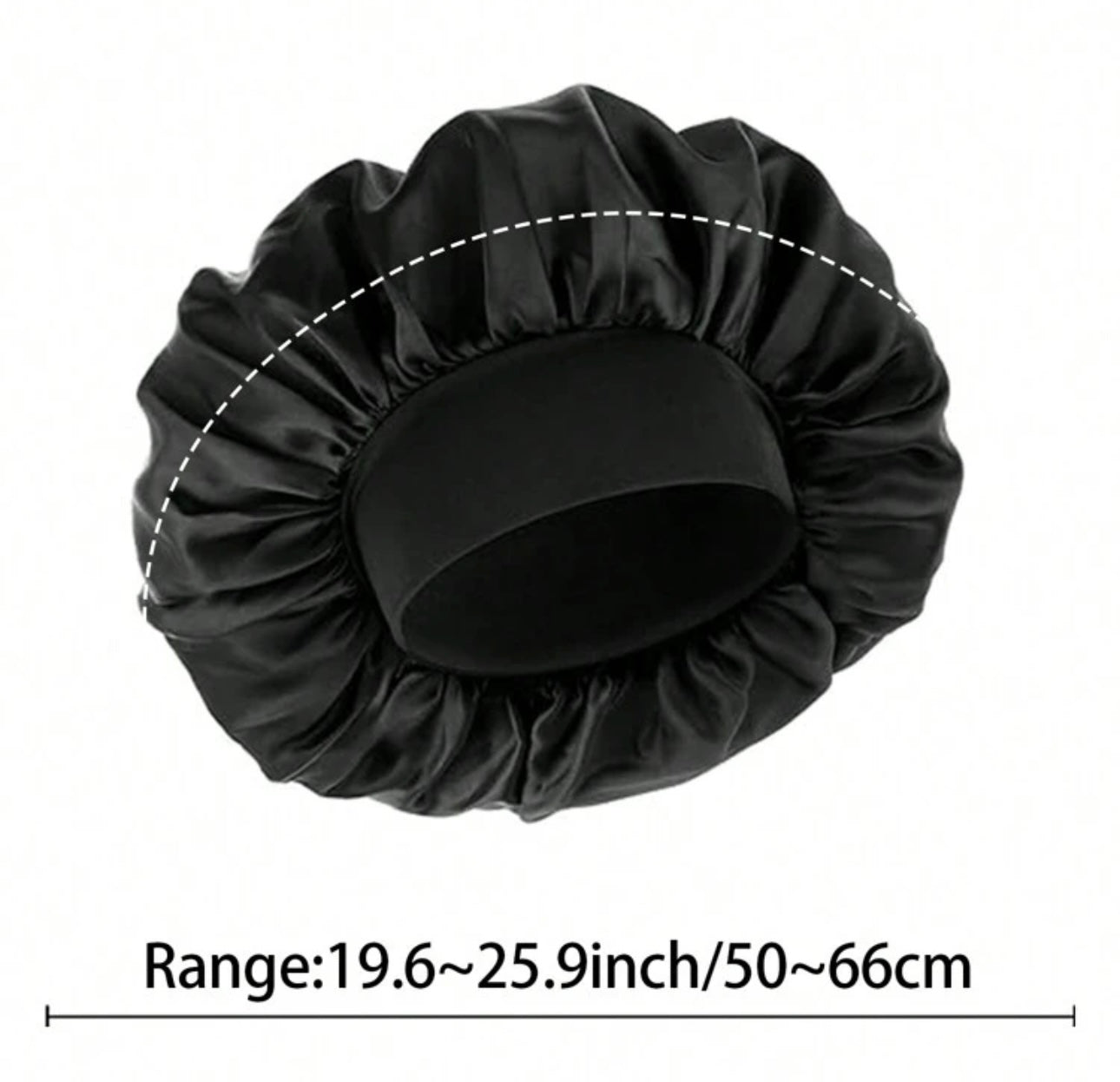 brim satin bonnet