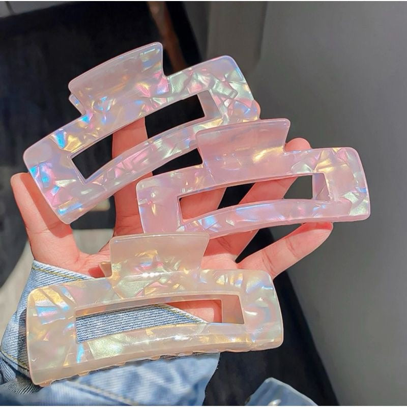 Rectangular acrylic claw clips