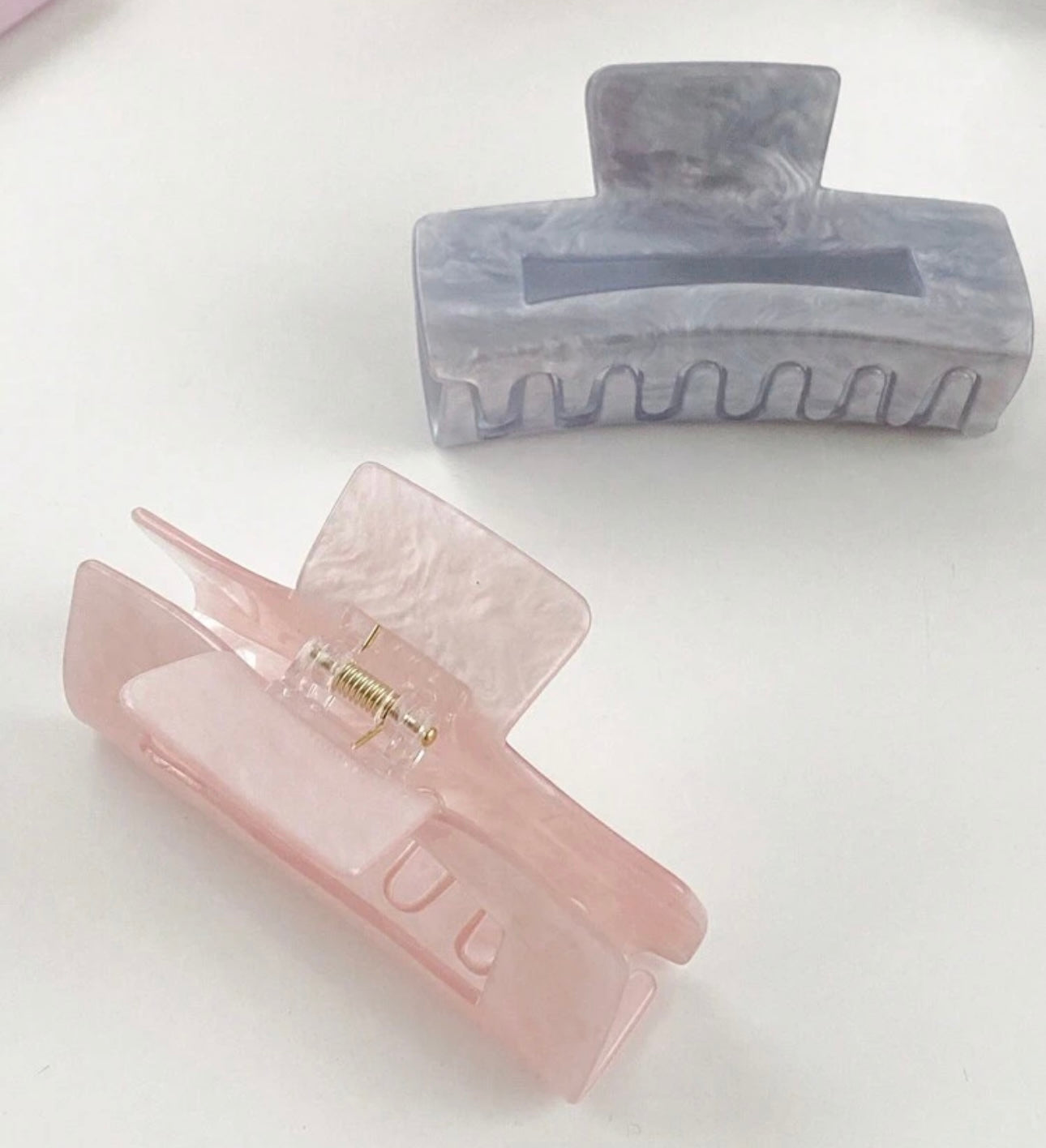 Rectangular acrylic claw clips