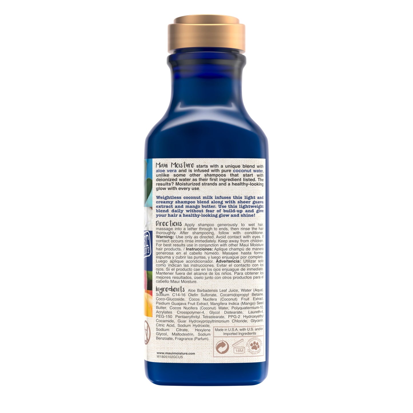 Maui coconut milk shampoo