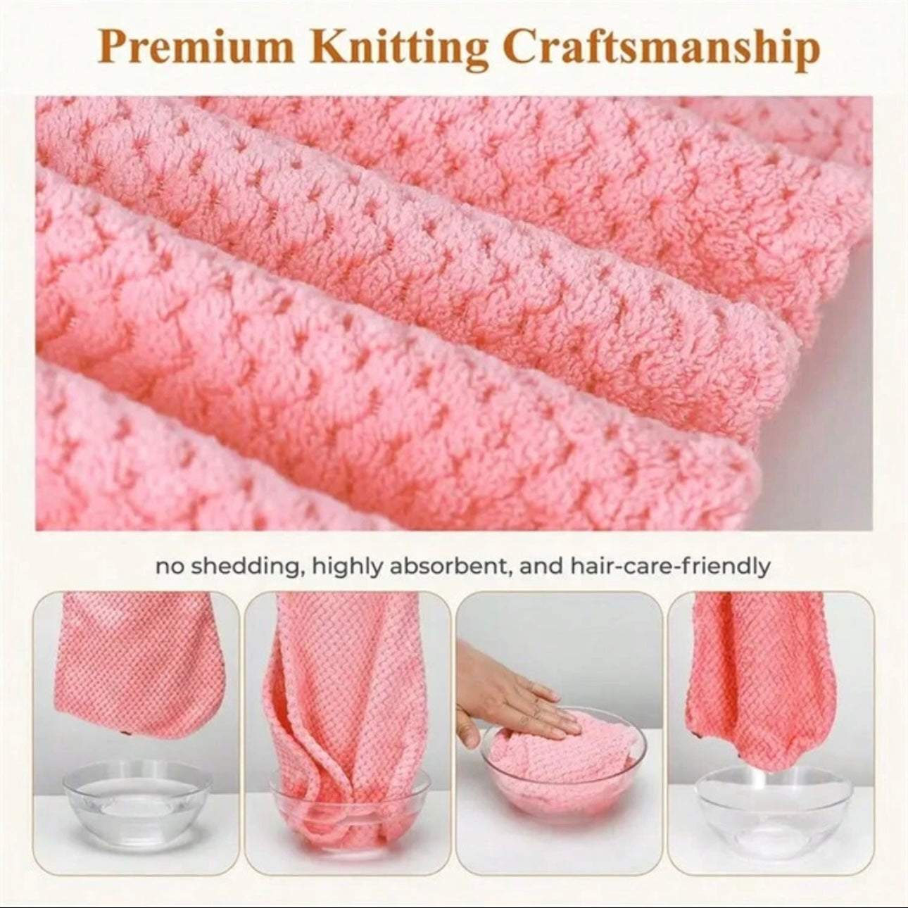 Soft twist microfiber towel