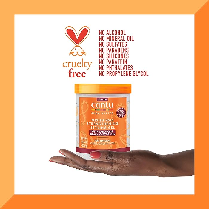 Cantu black castor oil gel