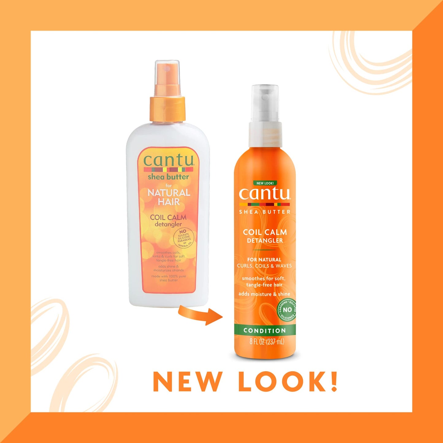 Cantu coil calm detangler spray