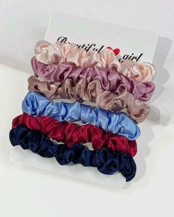Skinny scrunchies set