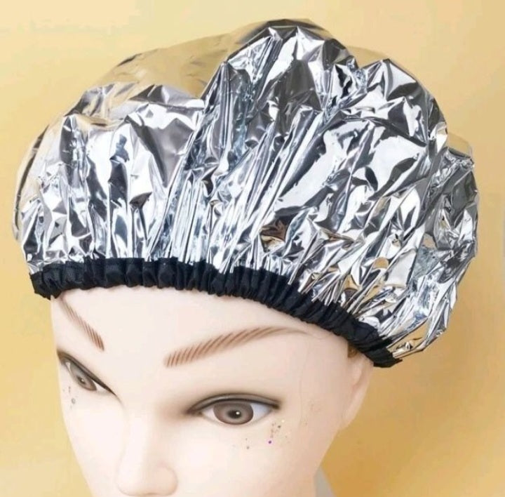 Baked oil shower cap