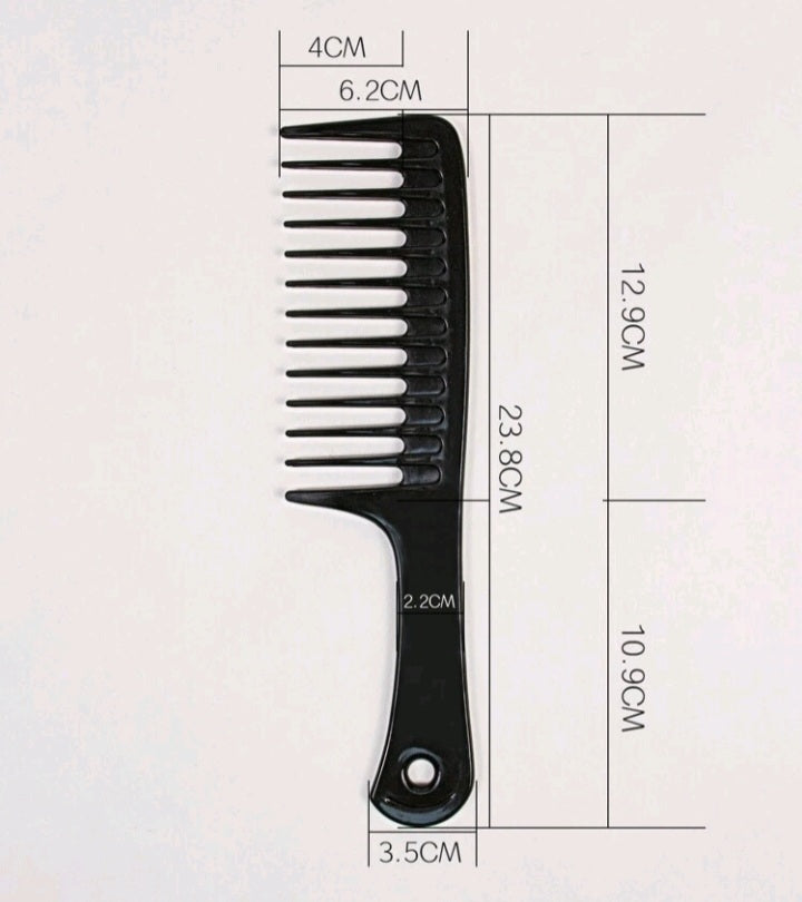 Large wide teeth comb