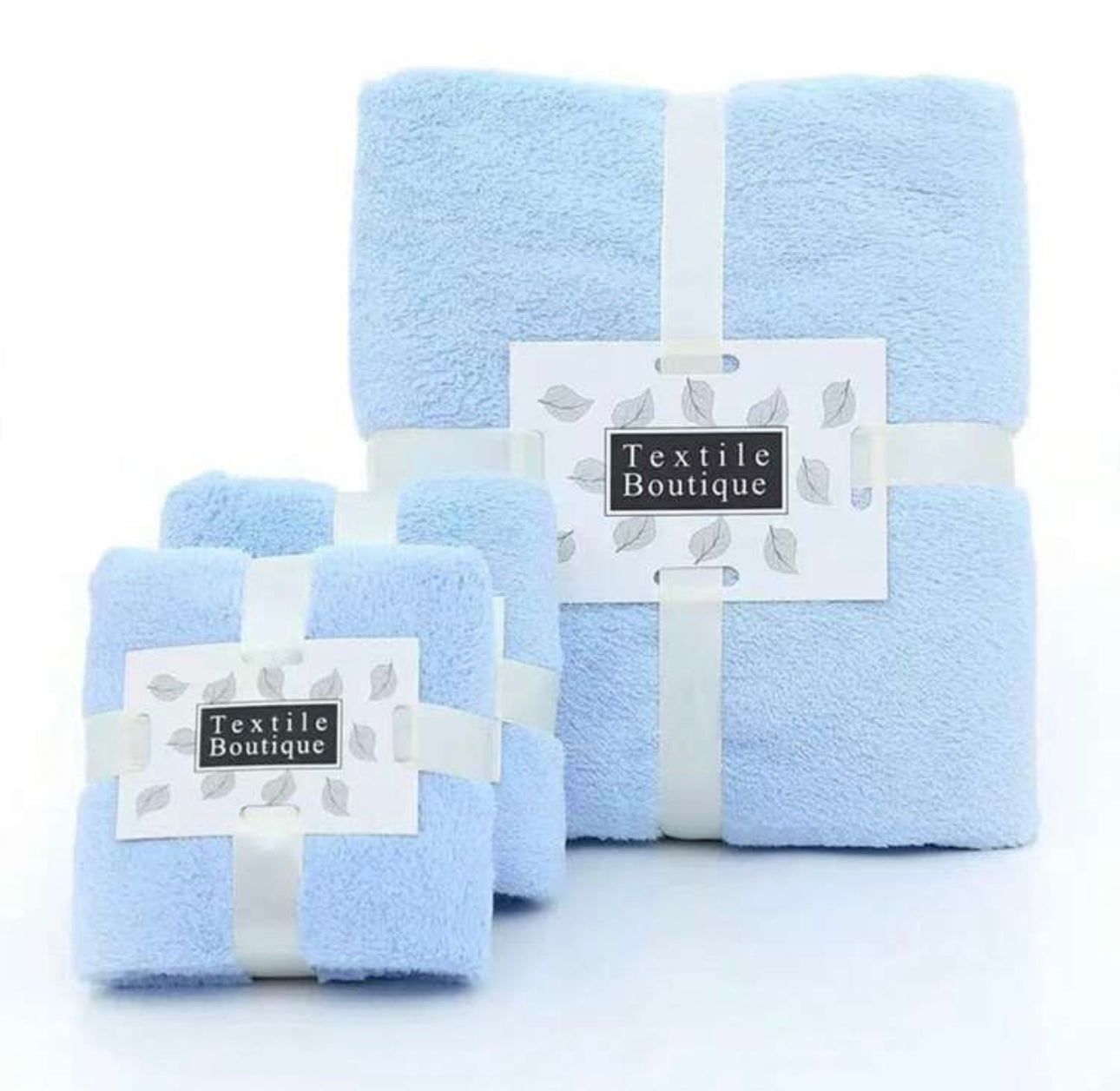 Set of 2 microfiber towels