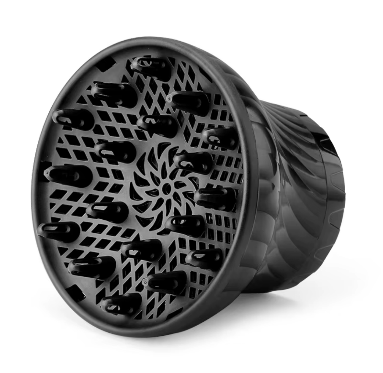 Adjustable rotating hair diffuser