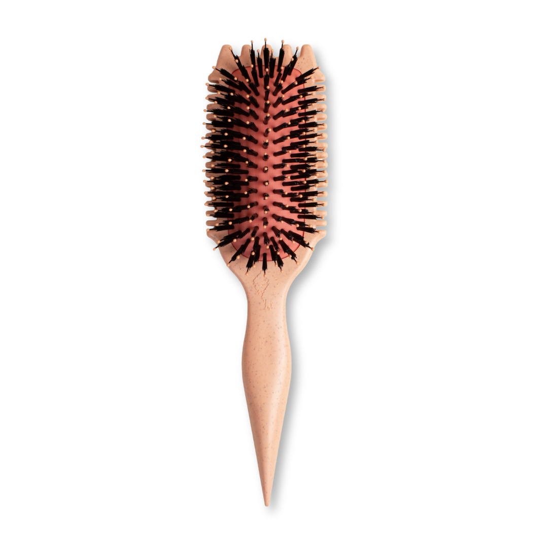 Bounce curl volume edge lift brush- peach + free silicone diffuser