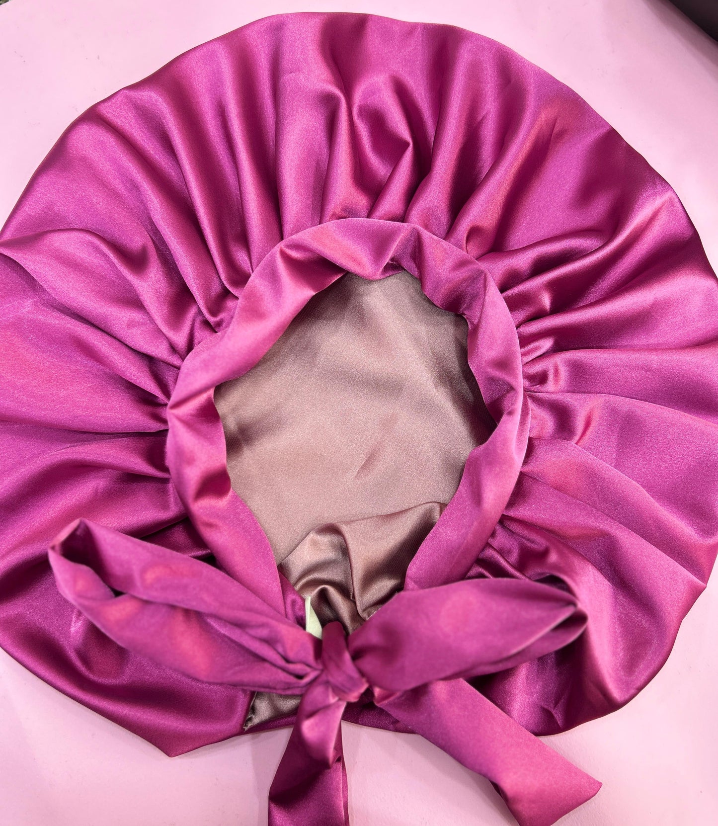 African style silky satin bonnet