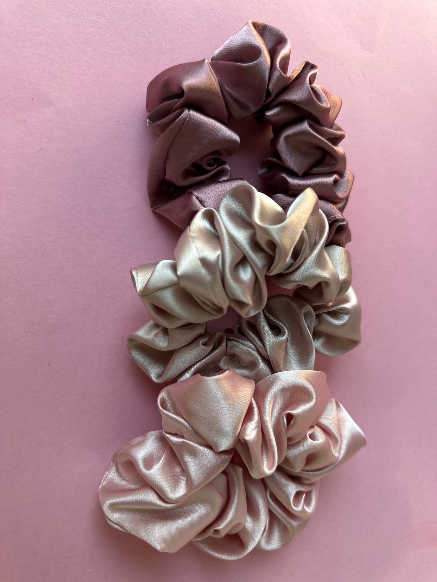 Silky satin scrunchie