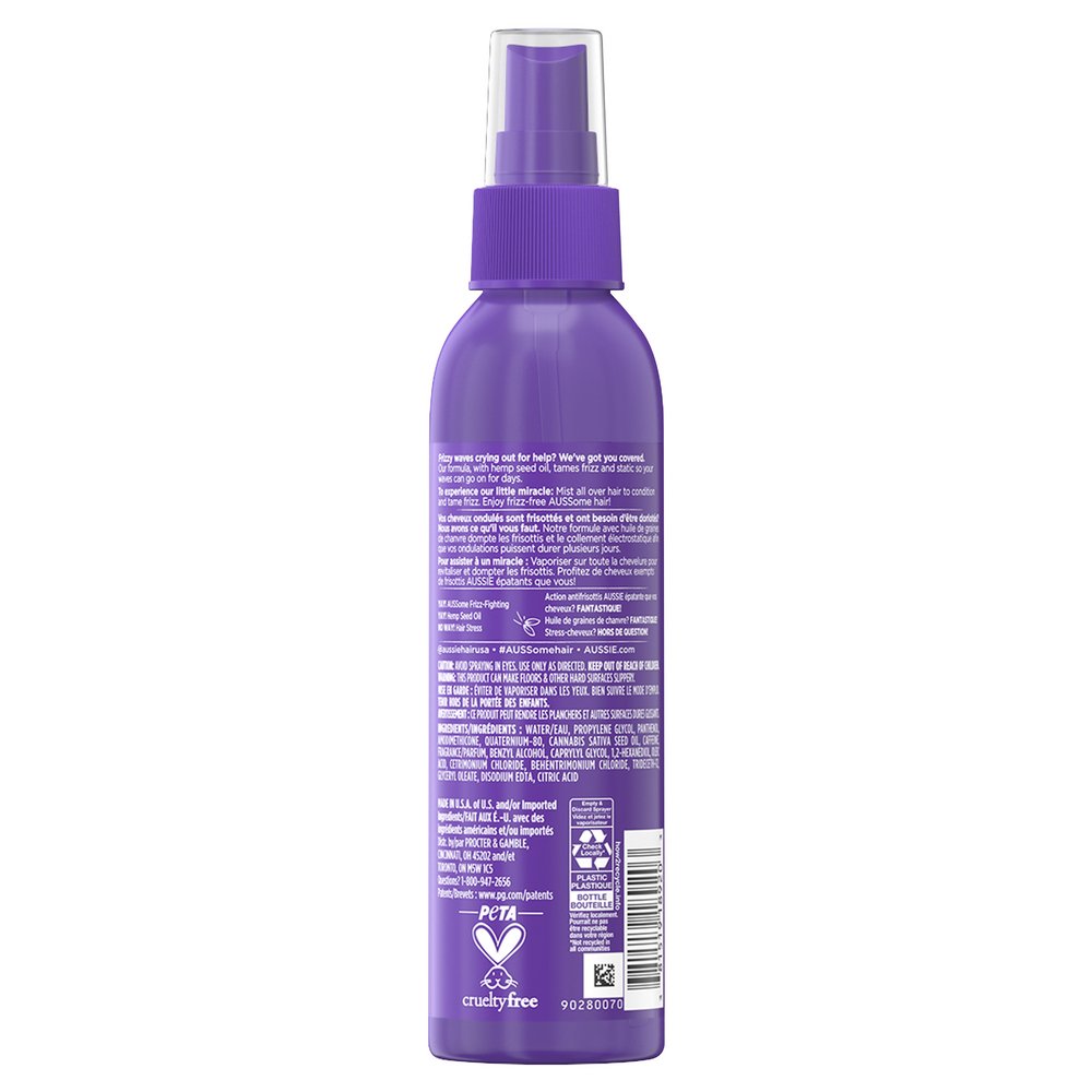 Aussie miracle waves frizz fighting spray