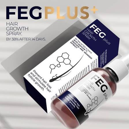 FEG hair growth spray (contains minoxidil)