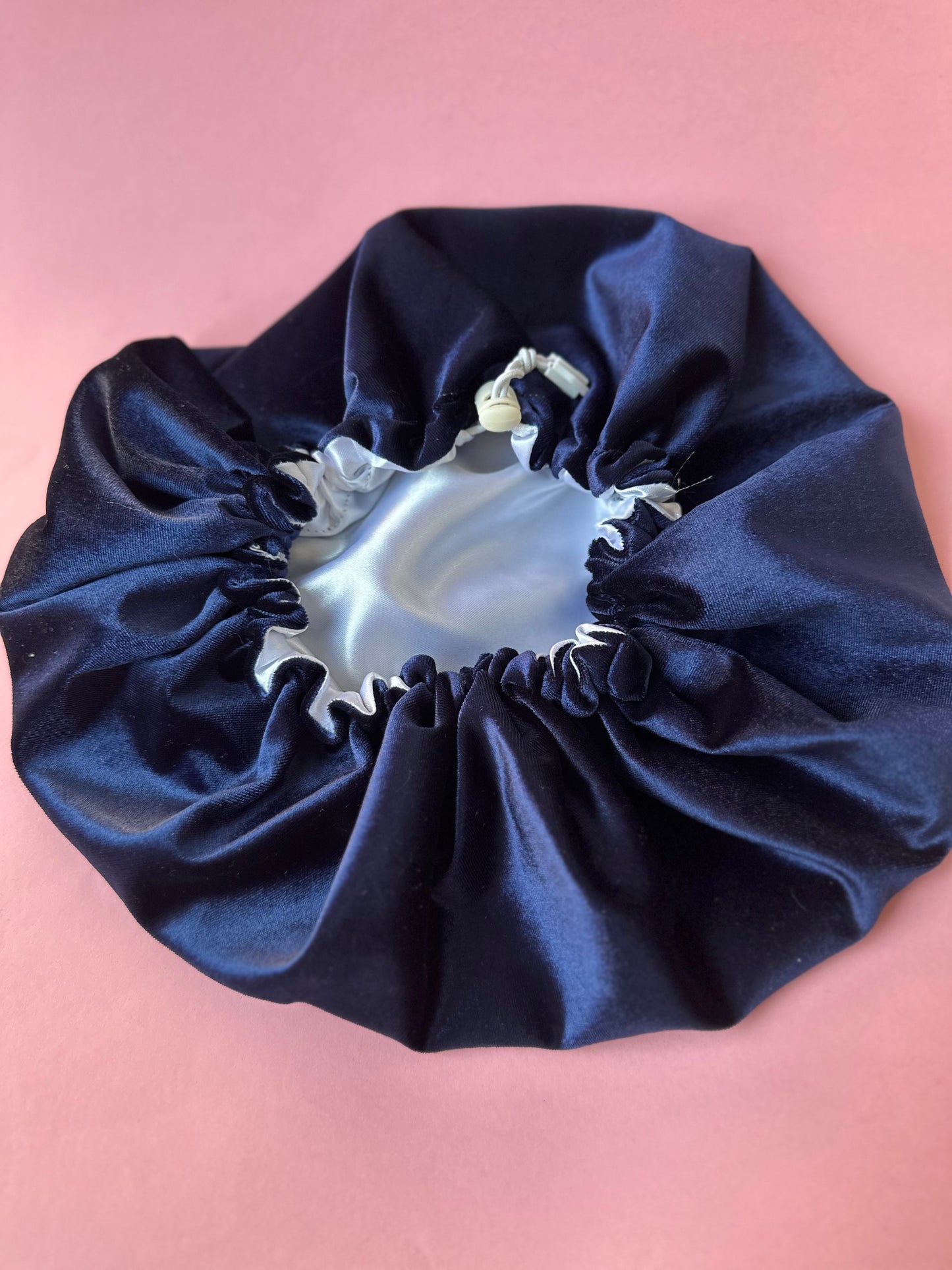 Satin X velvet bonnet