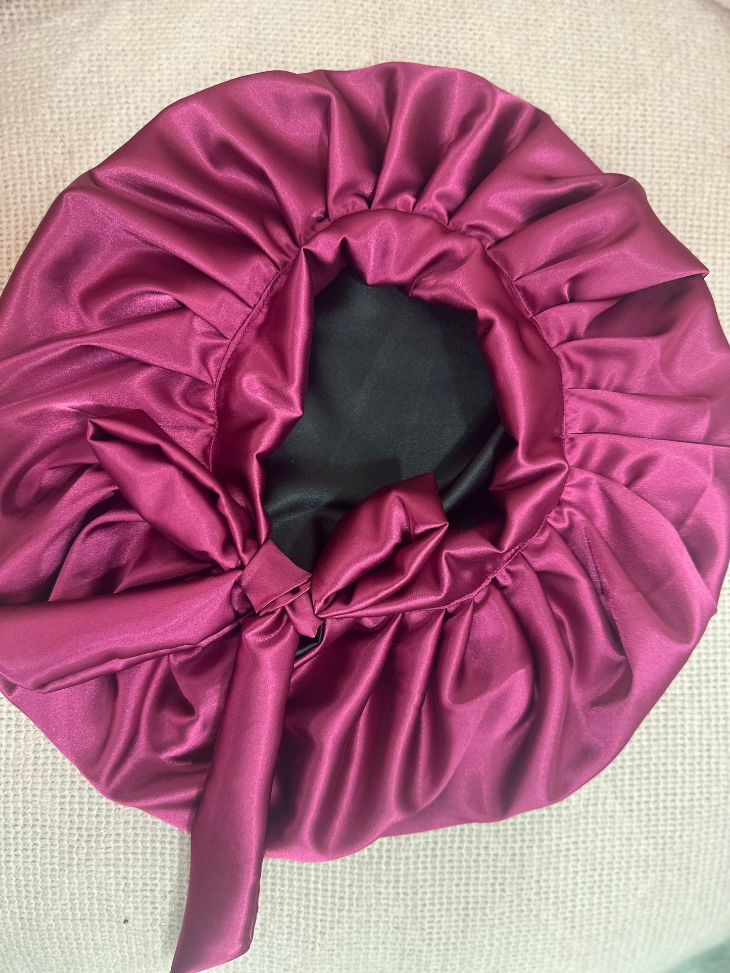 African style silky satin bonnet