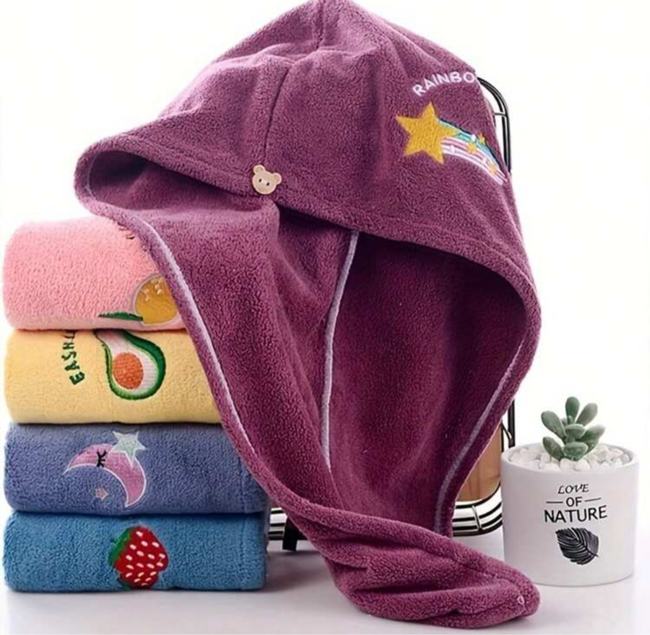 Twist soft microfiber towel