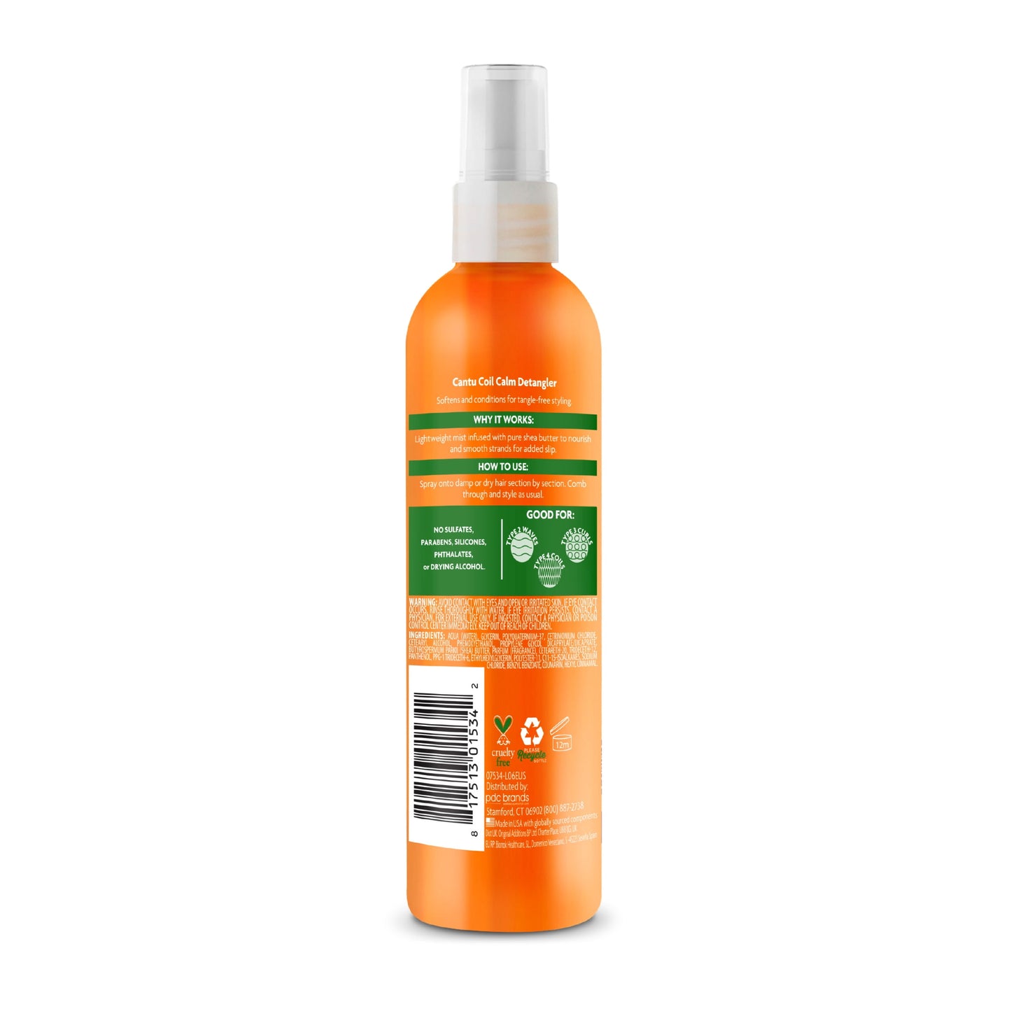 Cantu coil calm detangler spray