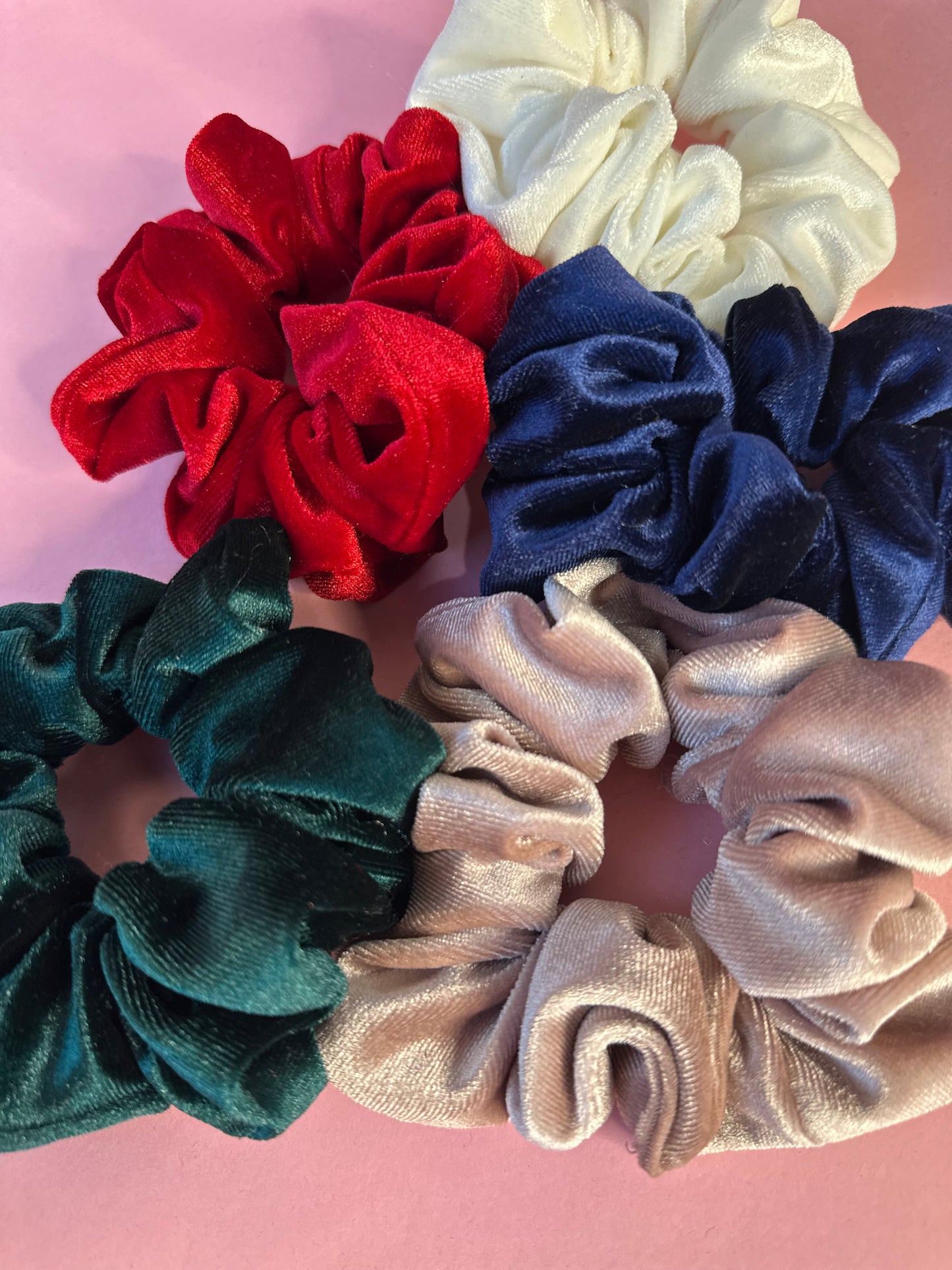 Large velvet scrunchie