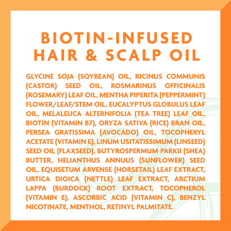 Cantu biotin infused hair and scalp oil