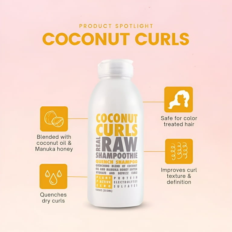 Real raw coconut curls shampoo