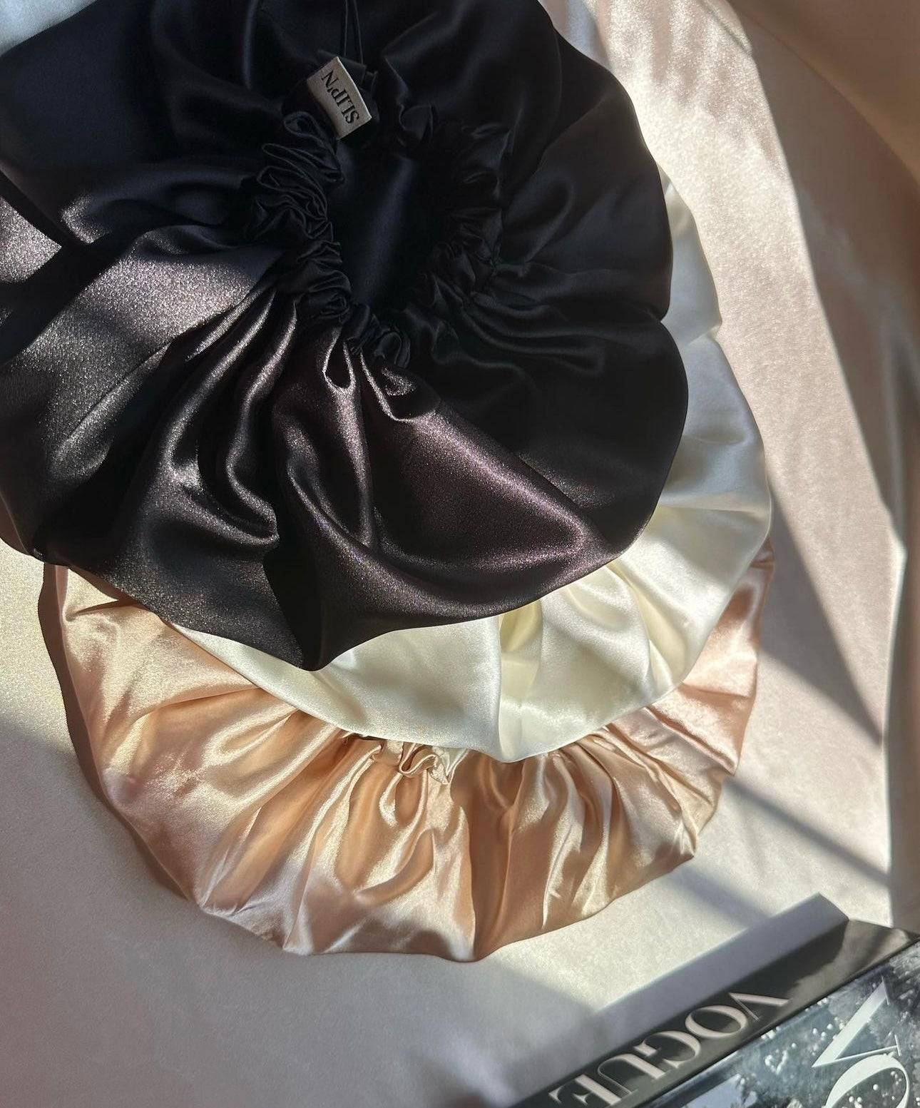 Silky satin sleep bonnet by slip’n