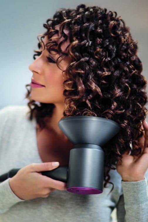 Hairdryer with diffuser