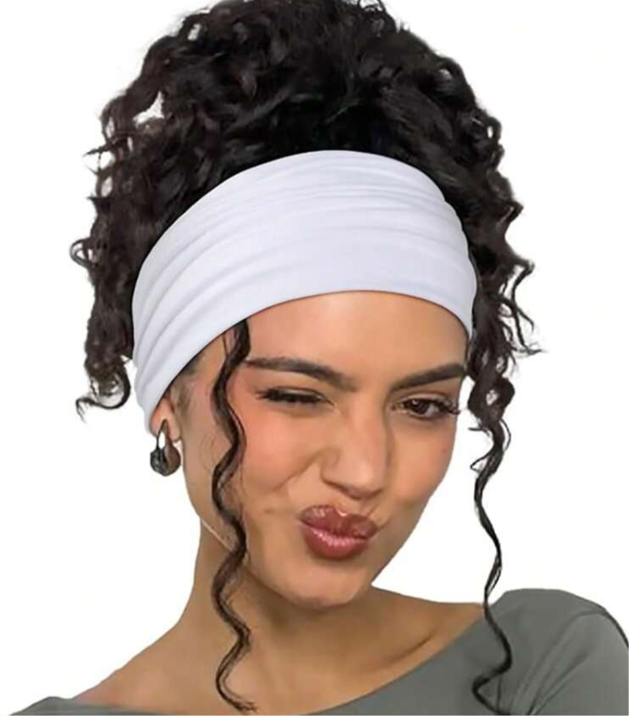 Wide headband