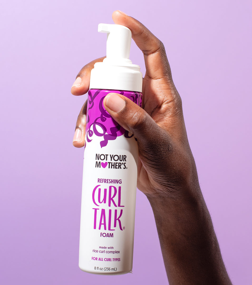 Not your mother’s curl talk foam