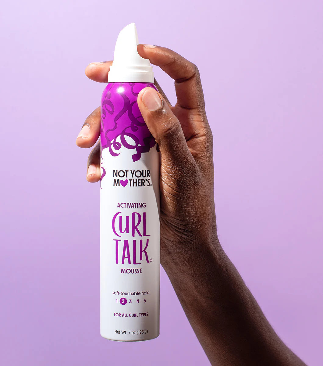 Not your mother’s curl talk mousse
