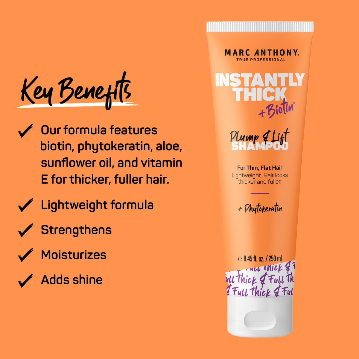 Marc Anthony plump and lift biotin shampoo