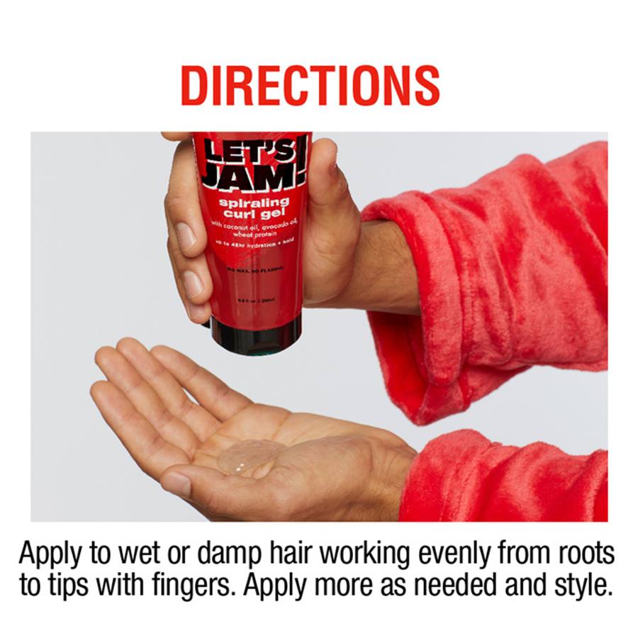 Let’s jam spiraling curl gel