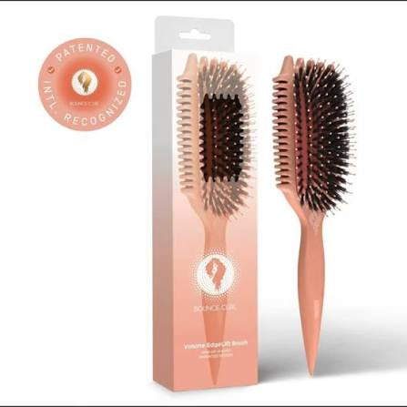 Bounce curl volume edge lift brush- peach + free silicone diffuser