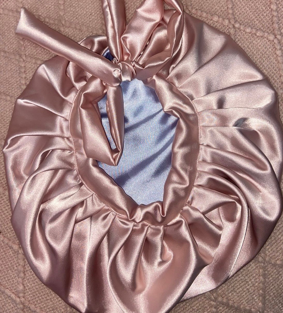 African style silky satin bonnet