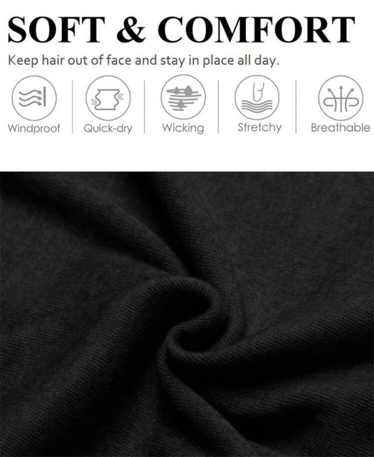 Wide headband