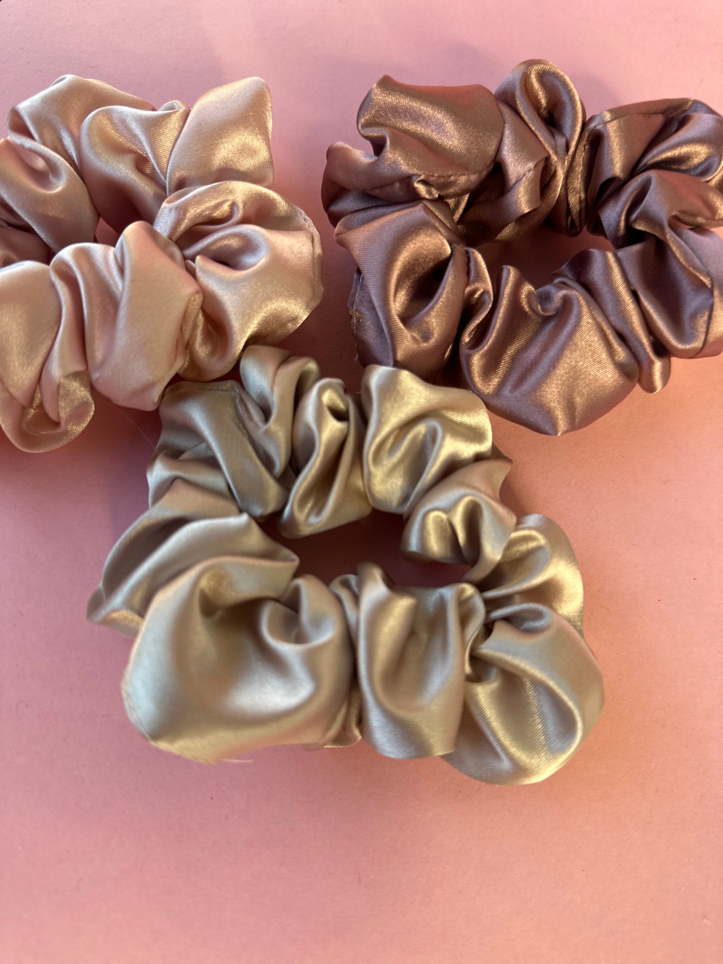 Silky satin scrunchie