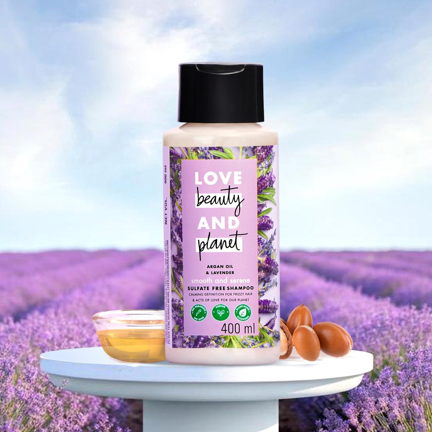 Love beauty & planet argan and lavender shampoo